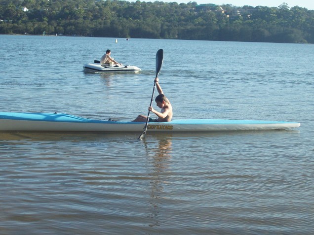 TomO paddling "The Fenn"