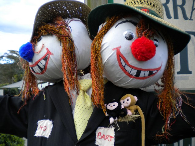 A couple of scarecrows