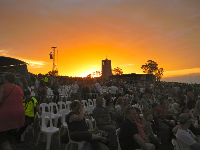 Sunset over Bimbadgen Estate