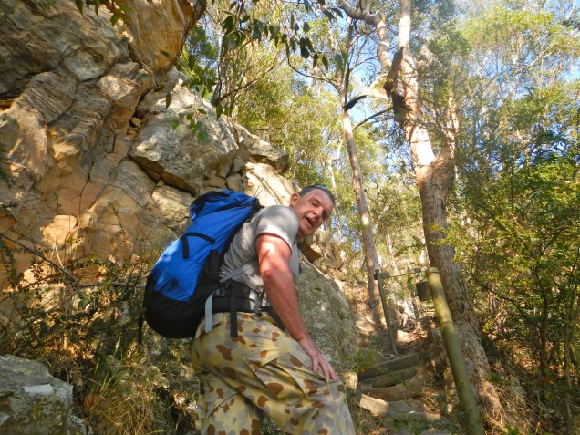 Baz - heading up "The Hill"