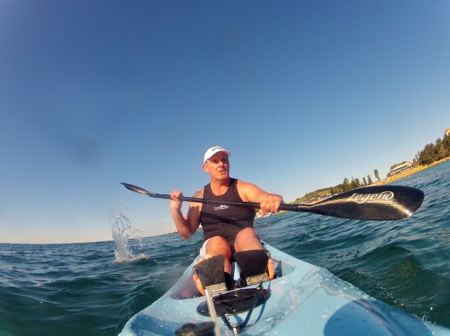 Baz - Kayaking off Terrigal Beach, Australia