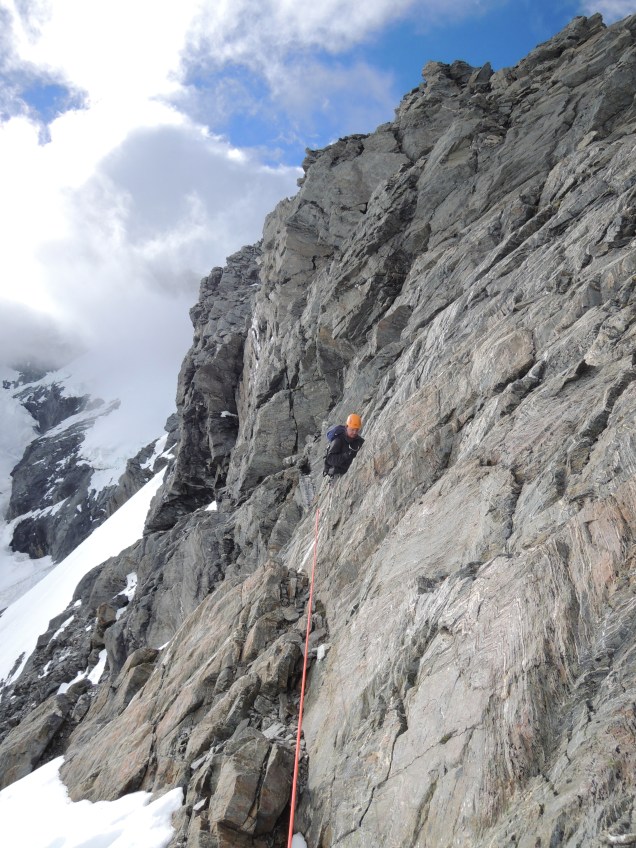 Baz on the Buttress - Mt Aspiring