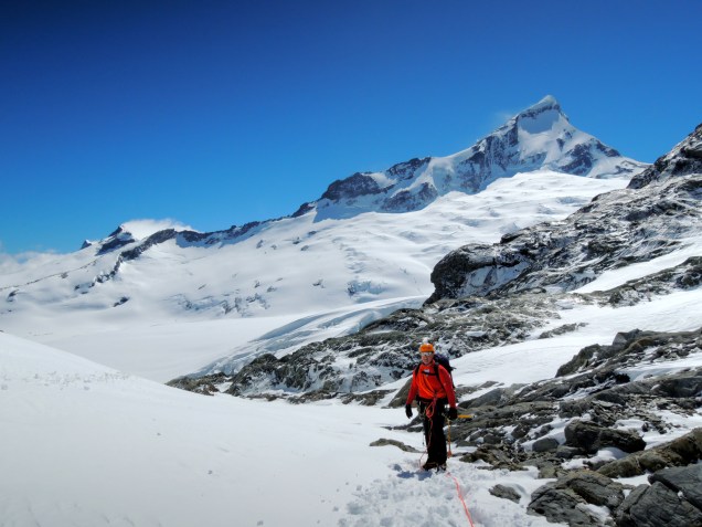 Mt Aspiring viewed from Bevan Col