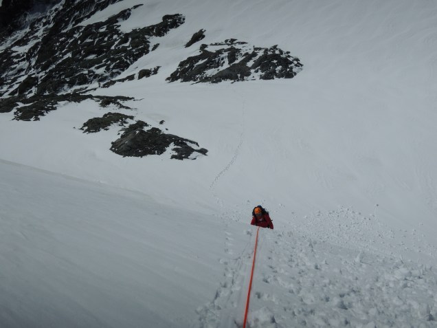 Climbing Mt Bevan - Baz