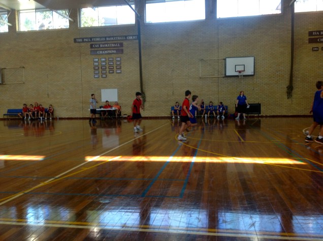 TomO's first basketball match