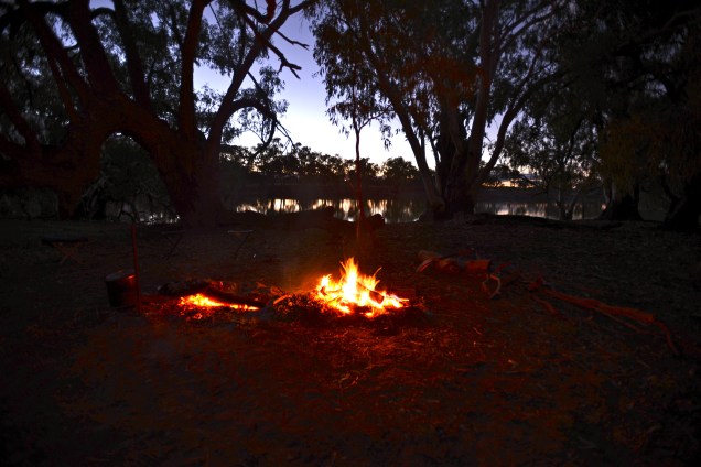 Around the fire - Trilby Station, Outback Australia