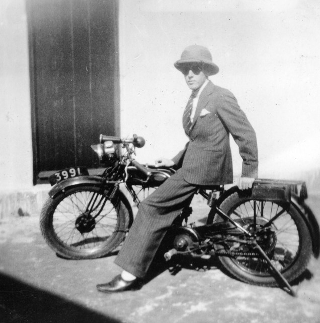 Archie and a favourite motor-cycle