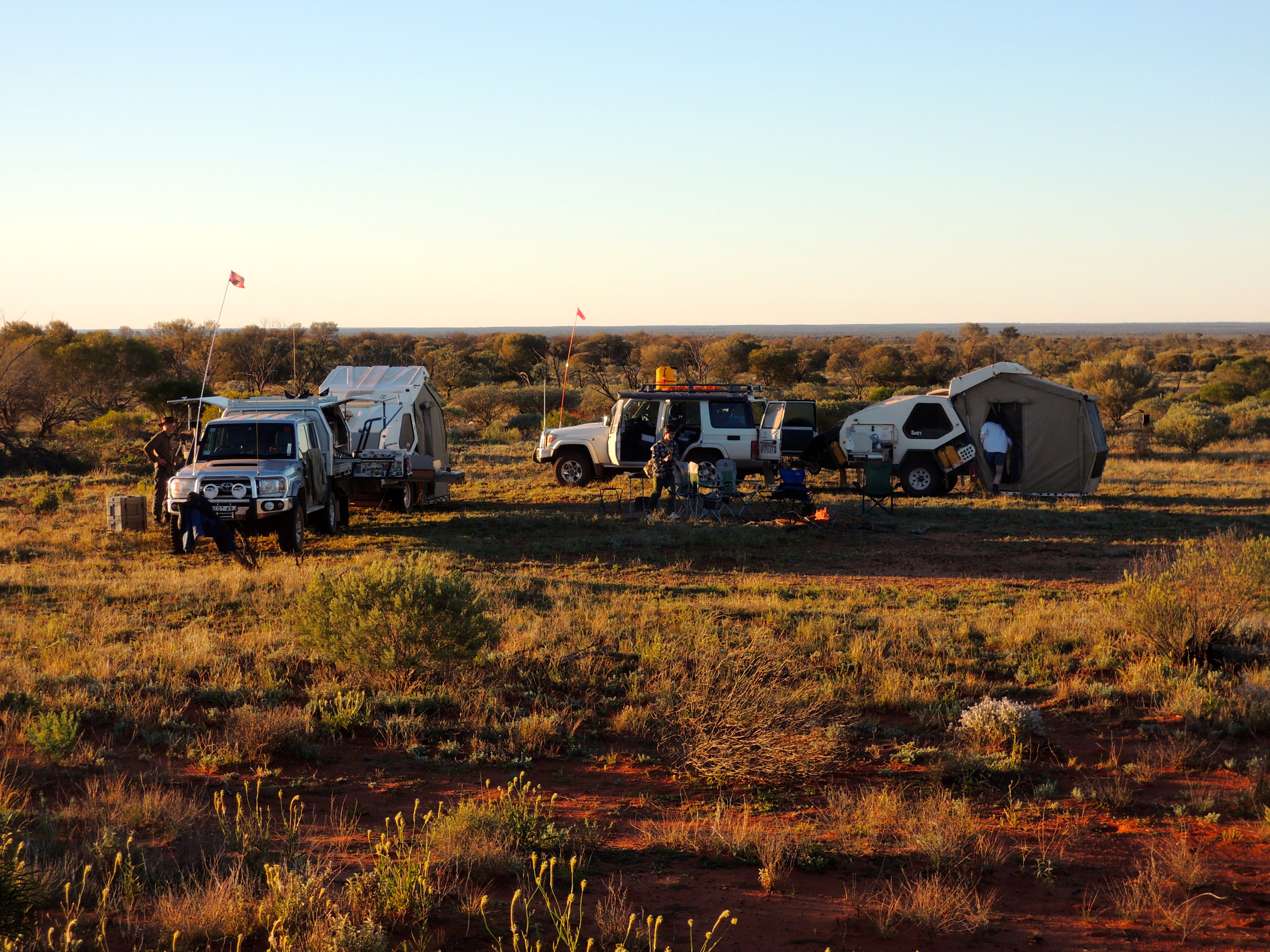 Camping in the outback